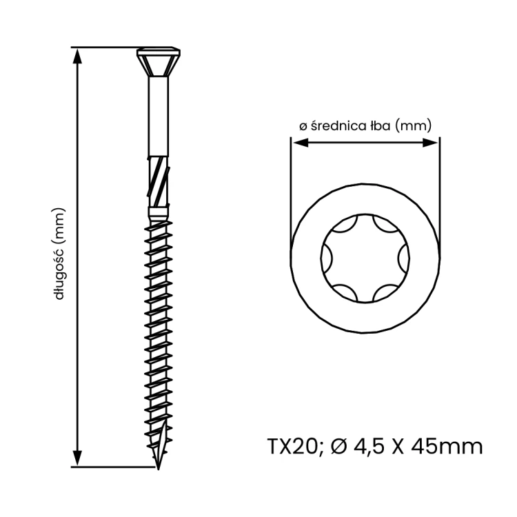 TX20 4,5 X 45MM black.webp